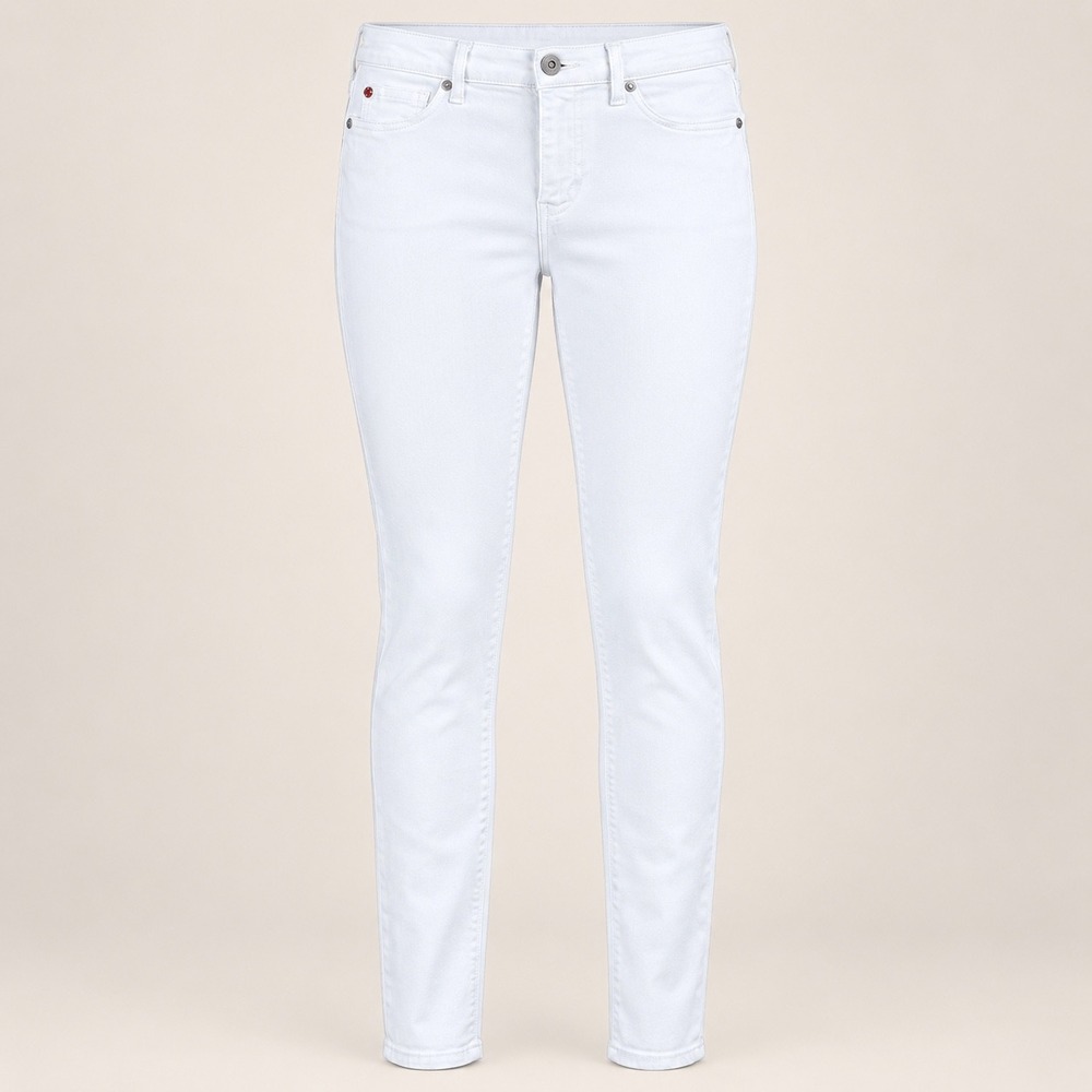 Hudson Skinny Jeans Womens 29 White Mid Rise Minimalist Designer Denim Preppy